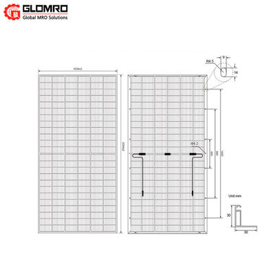 Bifacial HJT 300wat Solar Panel 700 Watt 5000 Watt 650w 36 Volt Solar Panels